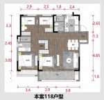 4室2厅2卫户型图