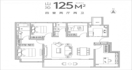 4室2厅2卫户型图
