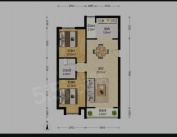 上海城新天地家园2室2厅1卫