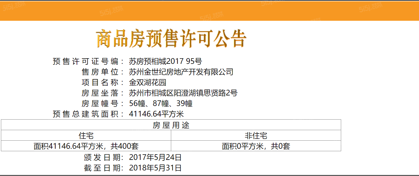 湖畔樾山预售许可证