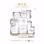 3室2厅2卫户型图