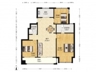 3室2厅1卫户型图