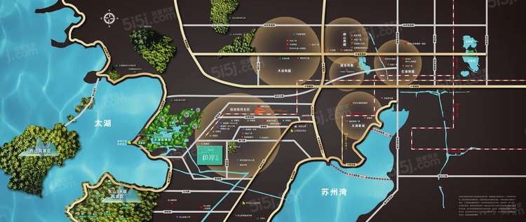 旭辉和岸花园区位图