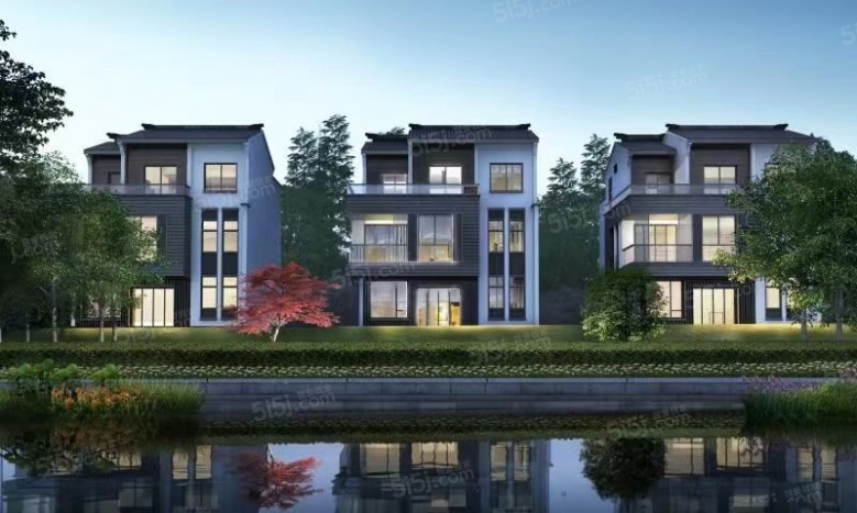 湖光山色效果图