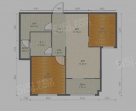 2室2厅1卫户型图