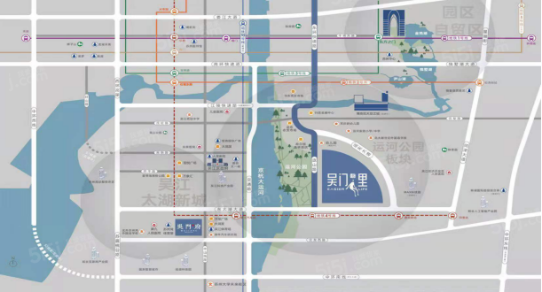 旭辉吴门里区位图