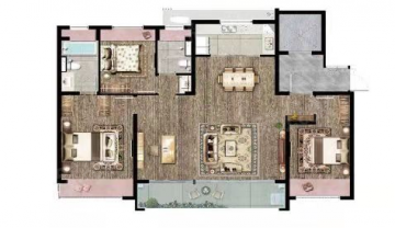 中梁新力宽泰铂园4室2厅2卫