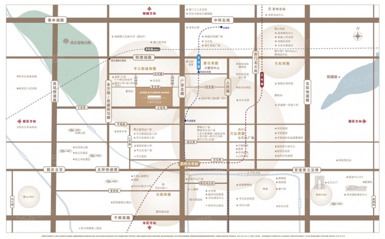 印象平江区位图