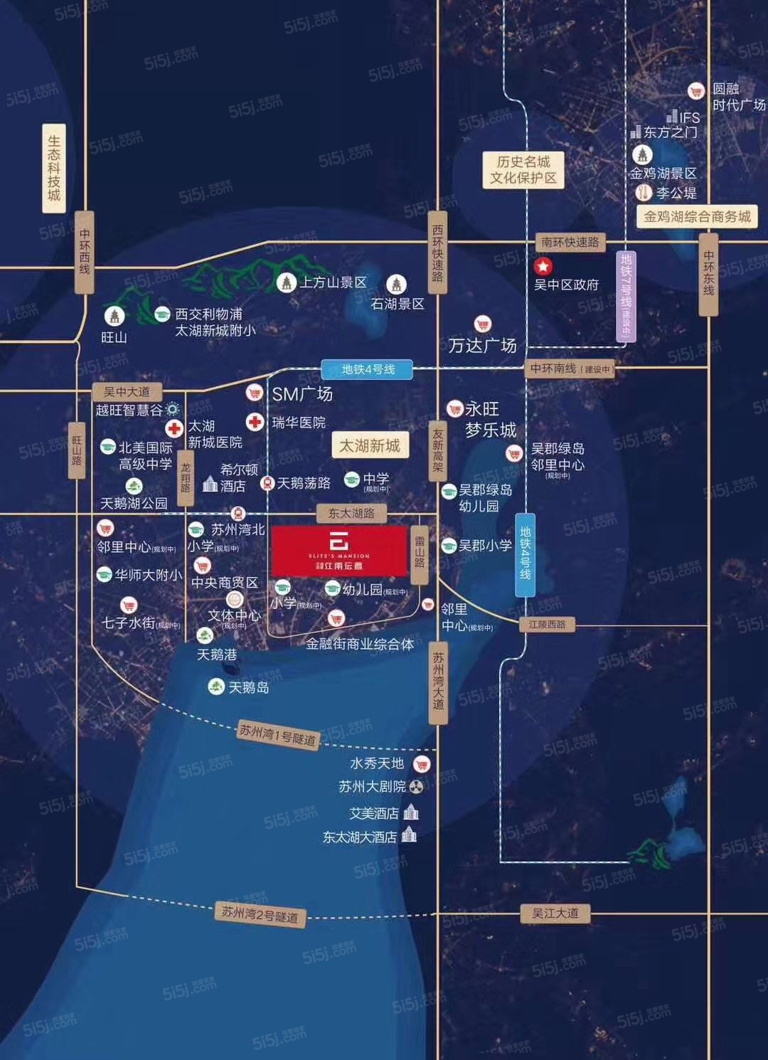 江南沄著区位图