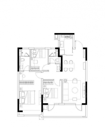 3室2厅2卫户型详情