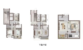 3室2厅2卫户型图