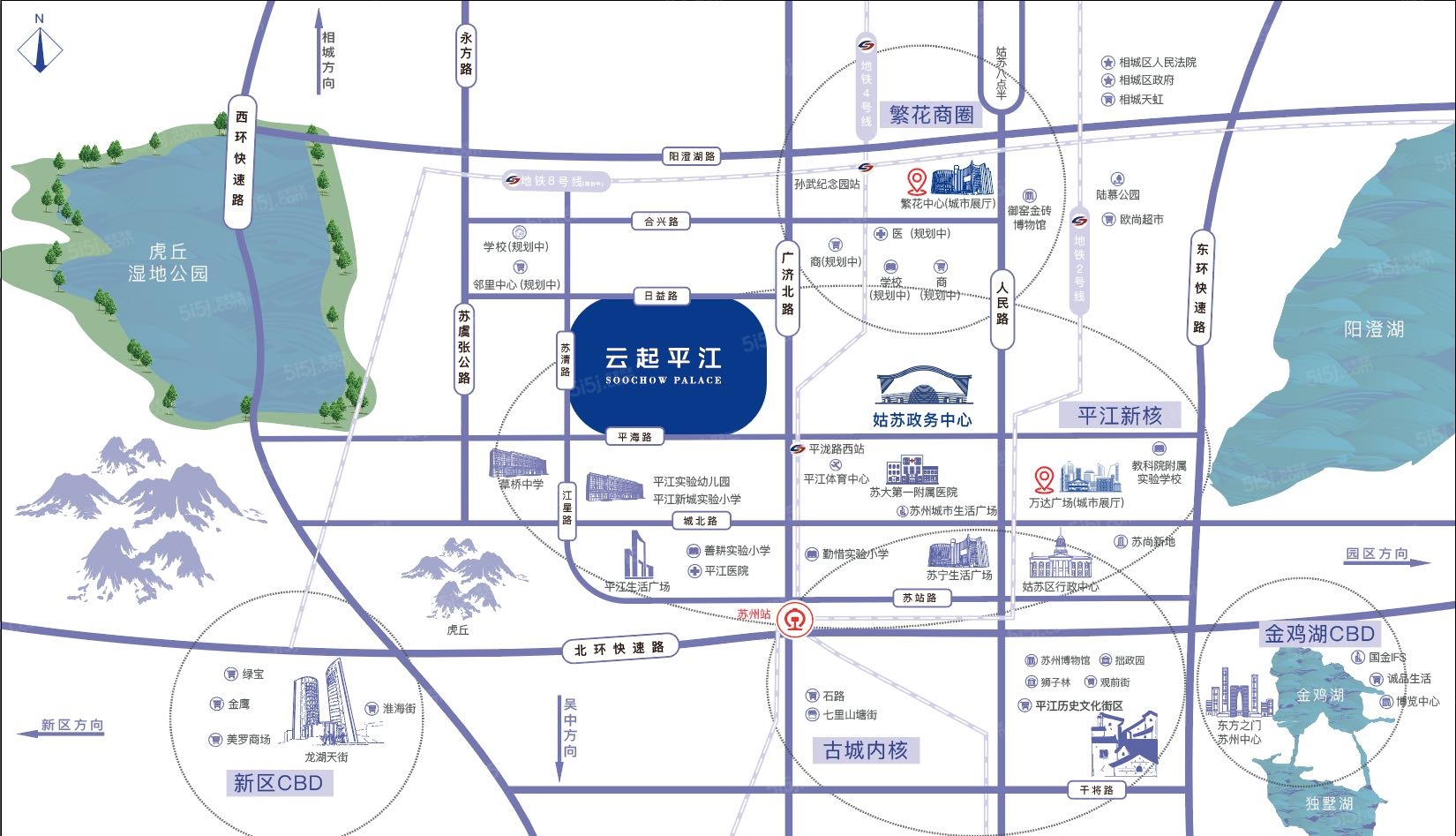 绿都云起平江区位图