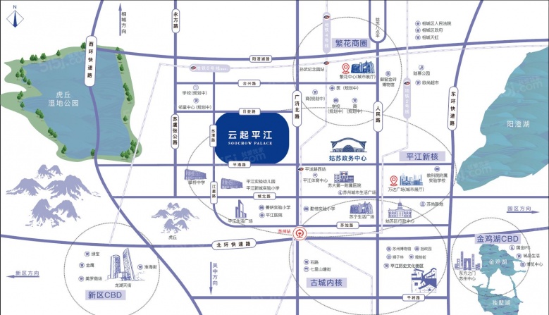 绿都云起平江区位图