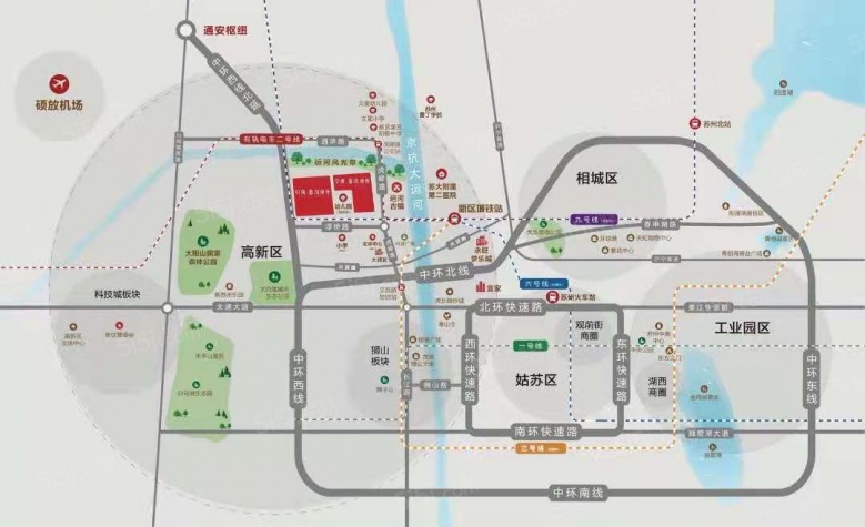 中南春风南岸区位图