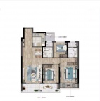 3室2厅2卫户型图