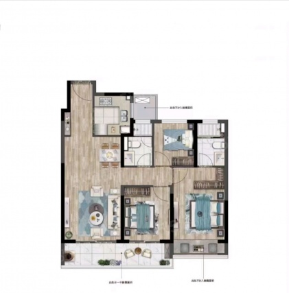 3室2厅2卫户型详情