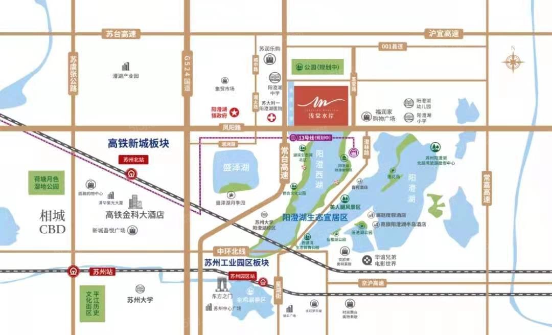 金科中梁浅棠水岸区位图