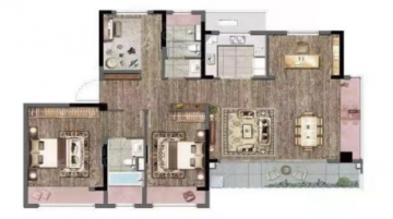 中梁新力宽泰铂园4室2厅2卫