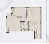 2室1厅1卫户型图