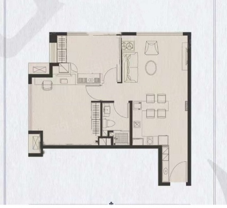 2室1厅1卫户型详情