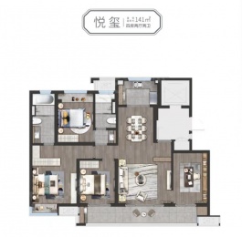 4室2厅2卫户型图