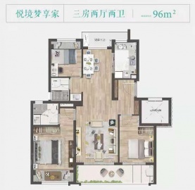 阅湖山雅苑3室2厅2卫