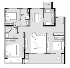 浅悦静庭3室2厅2卫