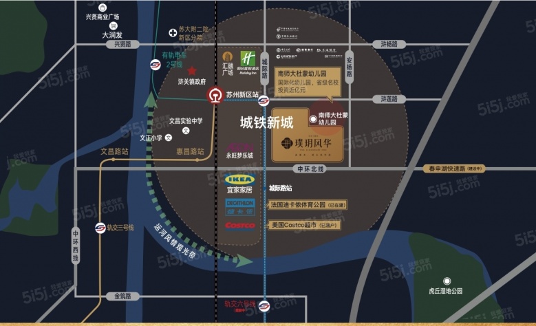 璞玥风华区位图