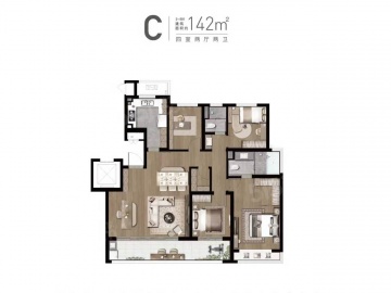 上坤云栖时光4室2厅2卫