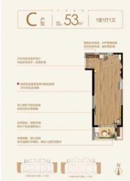 1室1厅1卫户型图