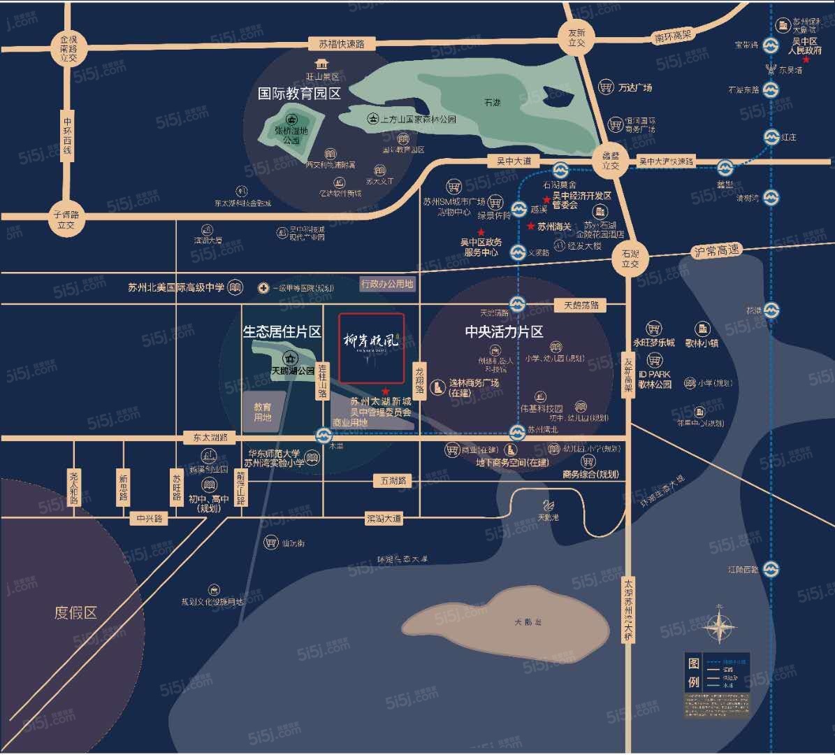 柳岸晓风区位图