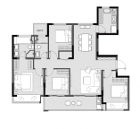 4室2厅2卫户型图