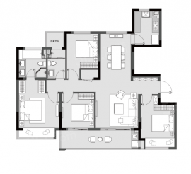 4室2厅2卫户型图