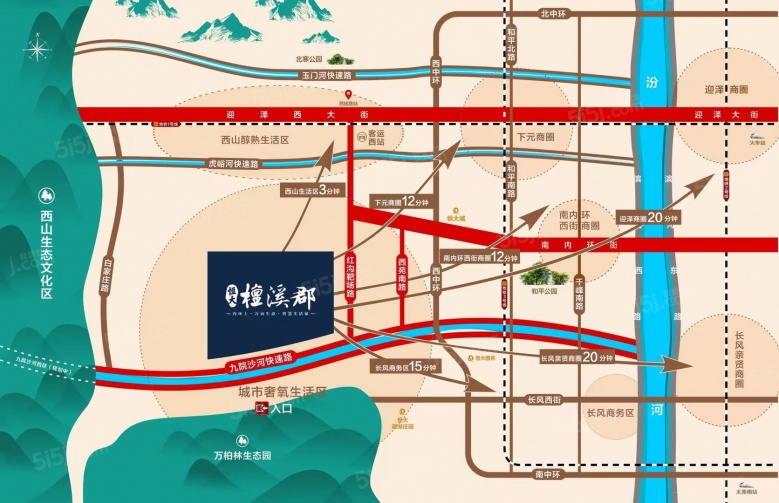 檀溪郡区位图