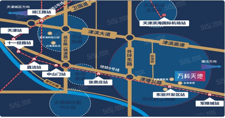 万科天地区位图