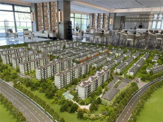 路劲象屿岛上的院子沙盘图