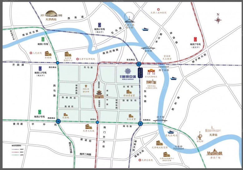 中交海河公馆区位图