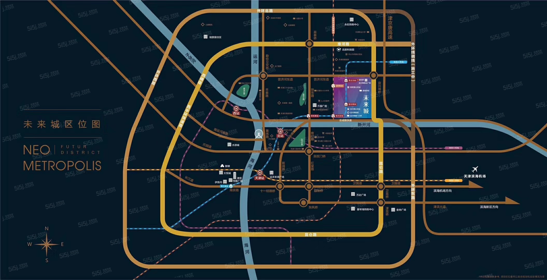 未来城天街区位图