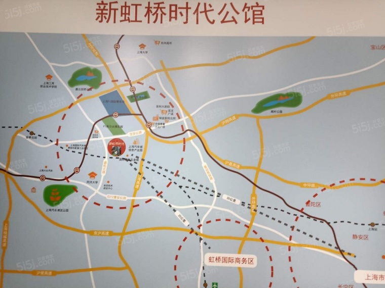 新虹桥时代公馆区位图