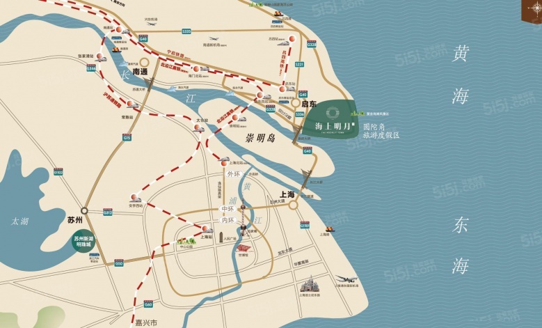 新湖绿城海上明月区位图