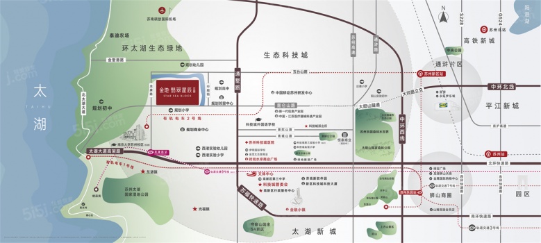 金地翡翠星辰区位图