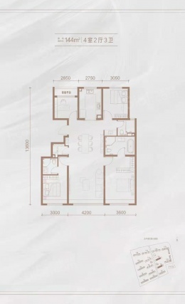 4室2厅3卫户型详情