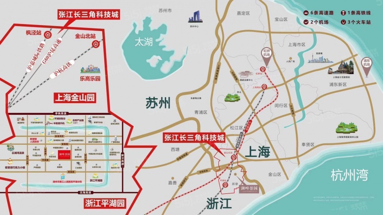 鸿翔·湖畔景园区位图