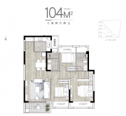 金地翡翠星辰3室2厅2卫