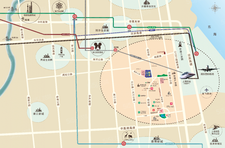 祝桥云栖之星区位图