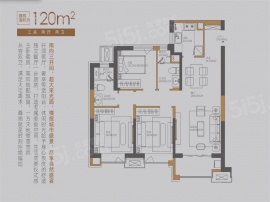 3室2厅2卫户型图