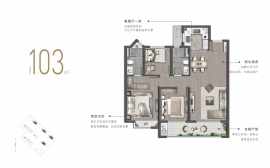3室2厅2卫户型图