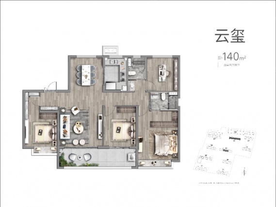 4室2厅2卫户型详情