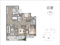 3室2厅2卫户型图