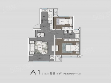 新城·云樾玖樟2室2厅1卫